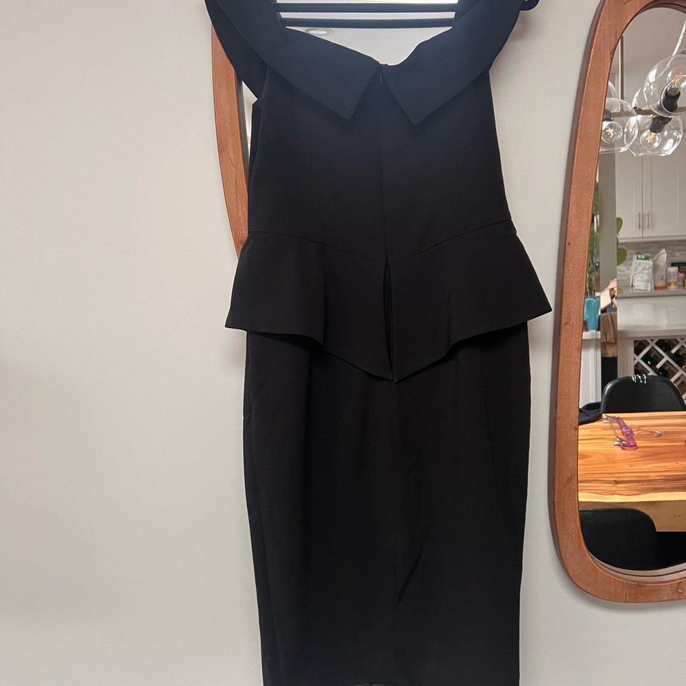 Bardot Peplum Strapless Dress- 👗 Devil wears Prada Vibes - Picture 6 of 12